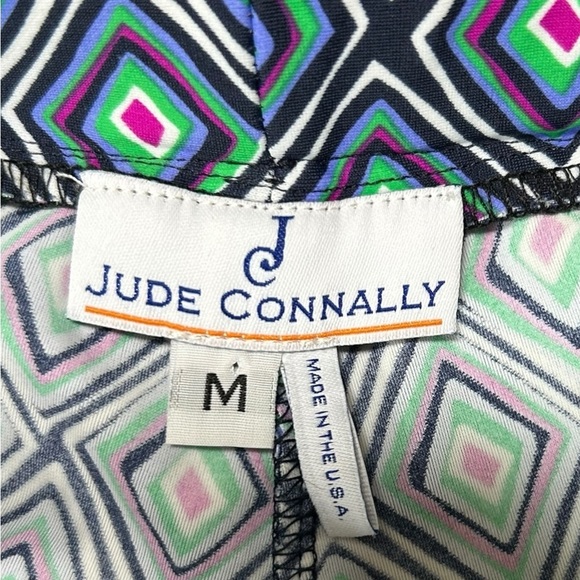 Jude Connally Women's Multicolor Black Pink Geometric Wide Leg‎ Pull On Pant Med - Picture 3 of 4